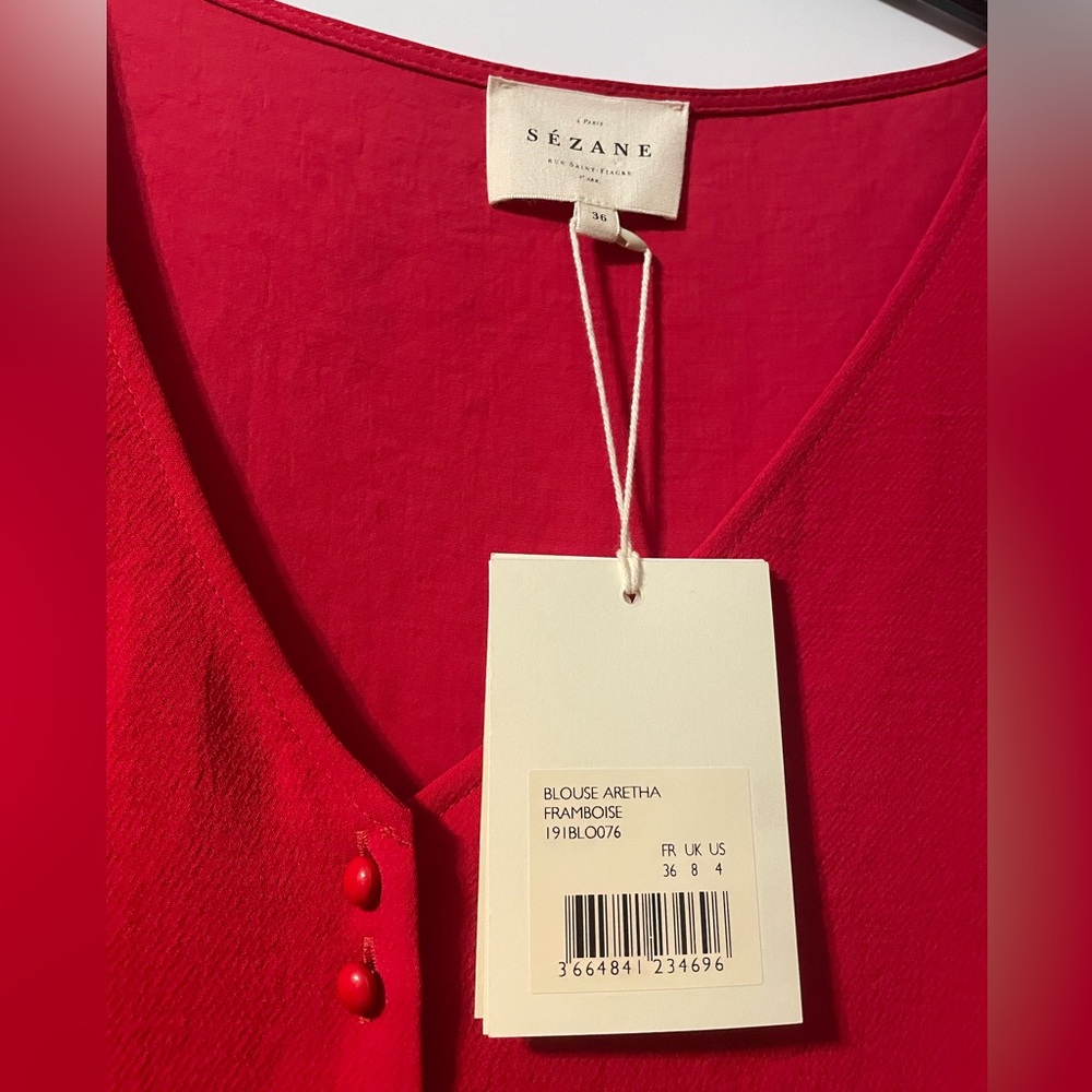 NWT Sezane blouse Aretha - Picture 2 of 4